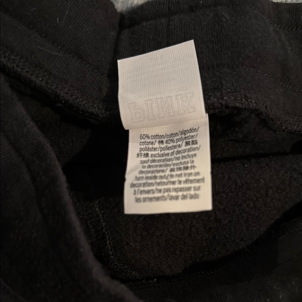 Victoria's Secret Black and Pink Track Pants with Logo Detail. Size Medium - Picture 4 of 4